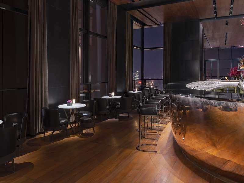 Il Bar by night at The Bvlgari Hotel Shanghai Il Bar by night at The Bvlgari Hotel Shanghai